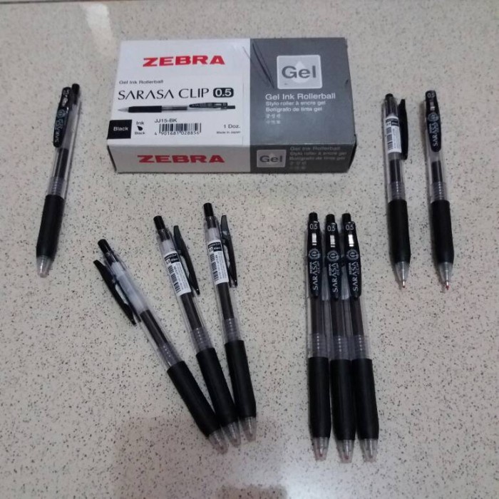 

KUYY (PAK) PULPEN ZEBRA SARASA 0.5 ISI 12 PCS / PULPEN GEL SARASA 0.5 PACKING AMAN