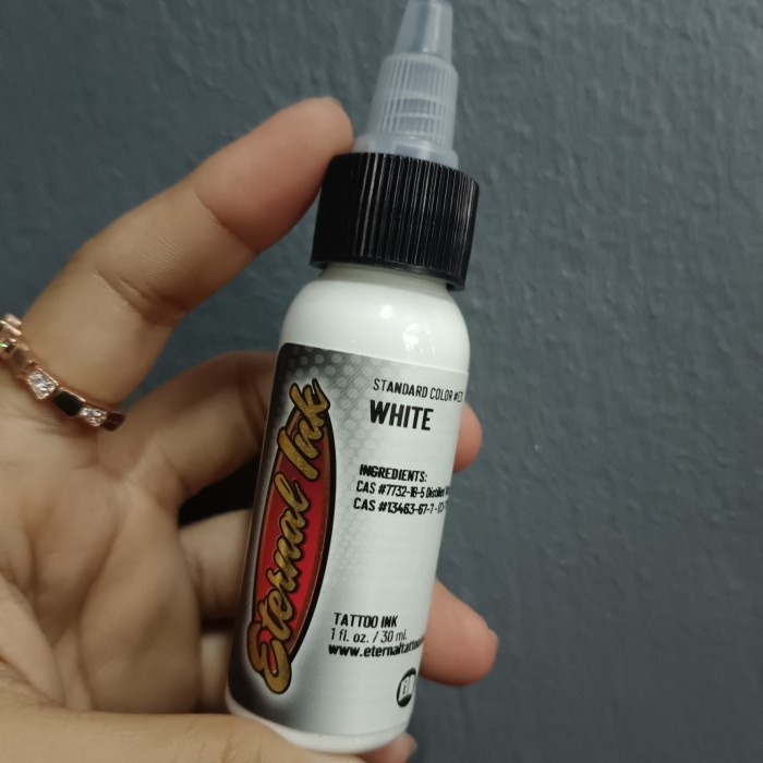 

KUYY ETERNAL INK WHITE 1OZ - TINTA TATTOO PACKING AMAN