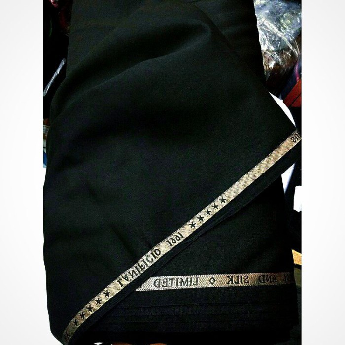 Kain Celana Hitam Versailles Wool Import Bahan Celana Kain Meteran