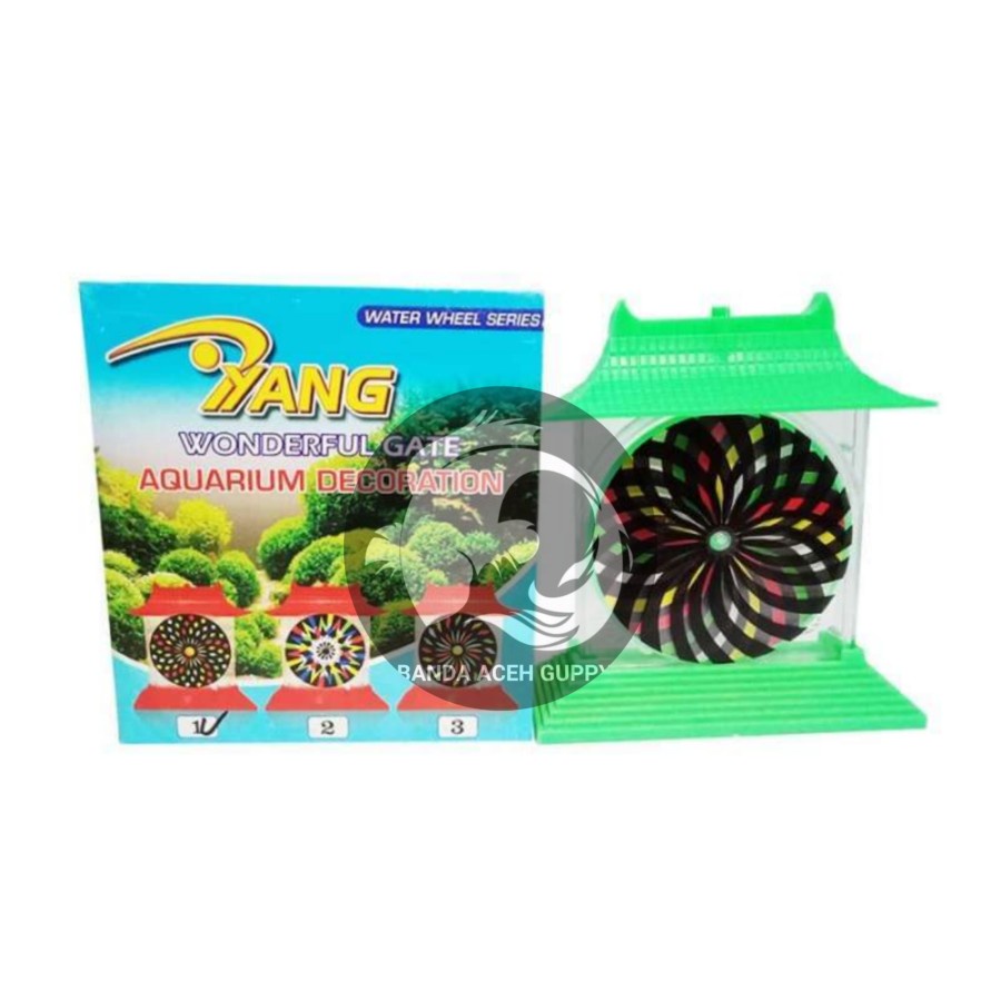 dekorasi aquarium kincir aerator besar