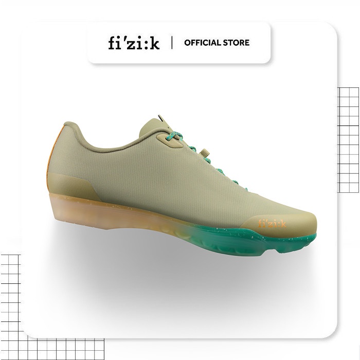 Sepatu Sepeda Road Bike Fizik Tempo Beat Shoes - Sage Green / Desert