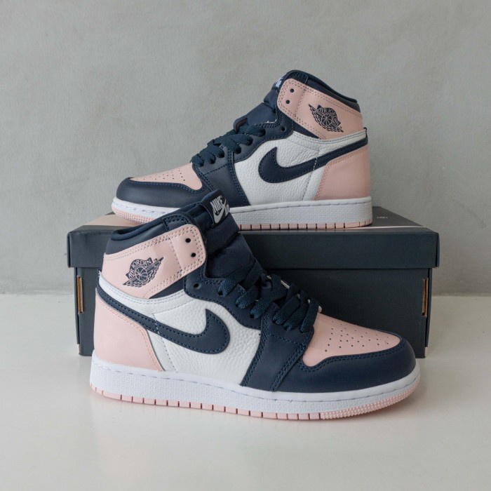 BEST SELLER Sepatu Air Jordan 1 High Wanita Bubble Gum Pink ORIGINAL MATERIAL