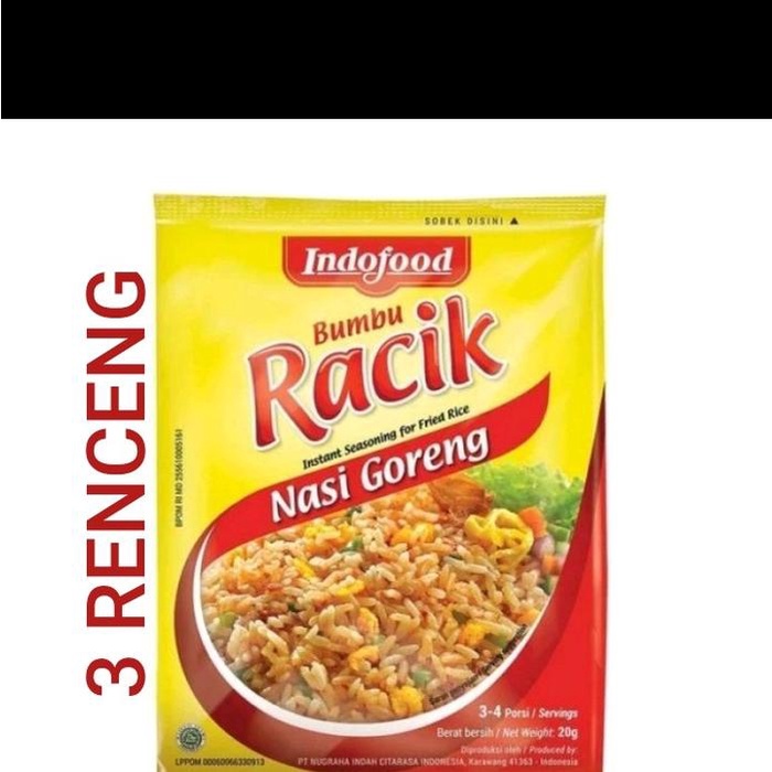 

terbaru !!! racik nasi goreng indofood paket 3 renceng ready