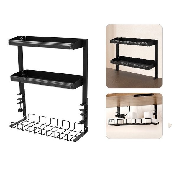 

PULCRO Desk Mount Cable Management Tempat Penyimpanan Kabel + Rack Organizer