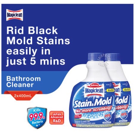 

Magiclean Bathroom Stain & Mold Remover Refill 2 x 400ml