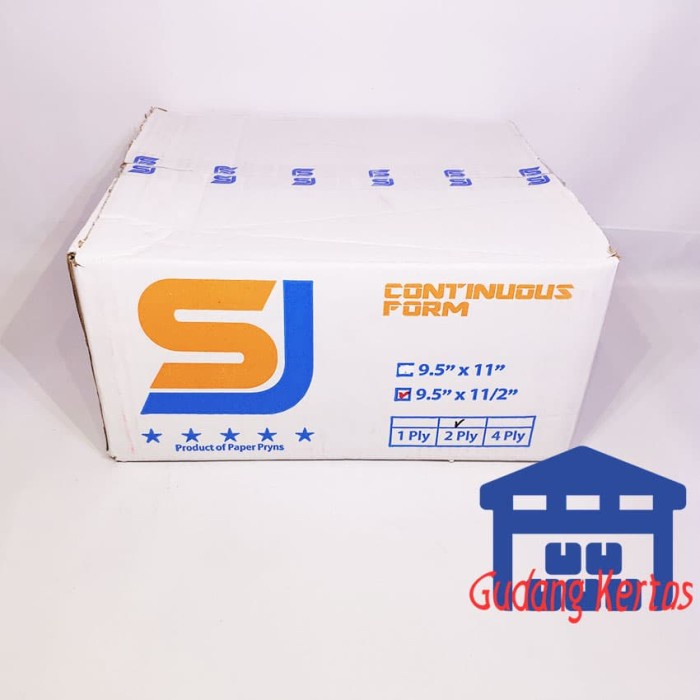 

CONTINUOUS FORM 9.5 X 11/2 2PLY SJ STANDAR PRS - BAGI 2