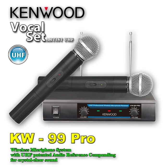 Kenwood Mic/mikrophone Double Wireless Kenwood KW 99 Pro