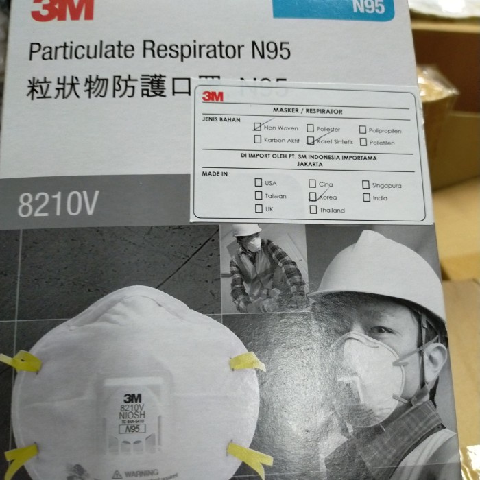 TERBARU 3M masker 8210V n95