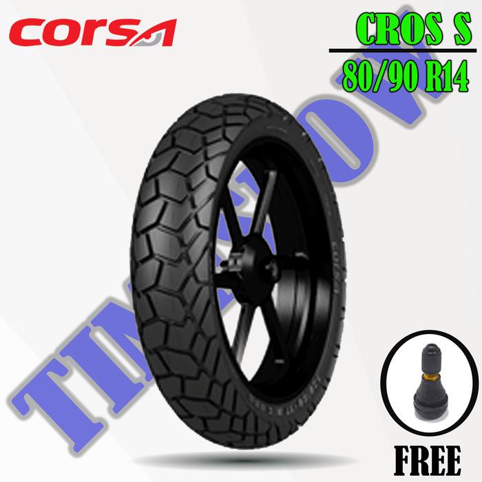 Ban Motor Tubeless Corsa Cross S Ring 14 Tubeless Ban Depan Belakang Beat Vario Scoopy Ring 14