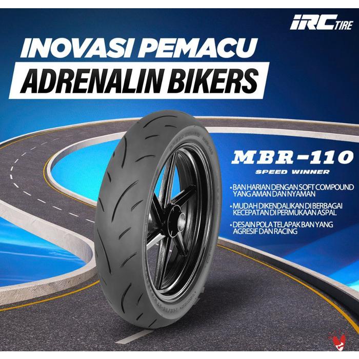 (Bayar Ditempat) Ban Irc 110/80-14 Mbr110, Reborn, Sct005 Tubeless Soft Compound Ban Motor Vario