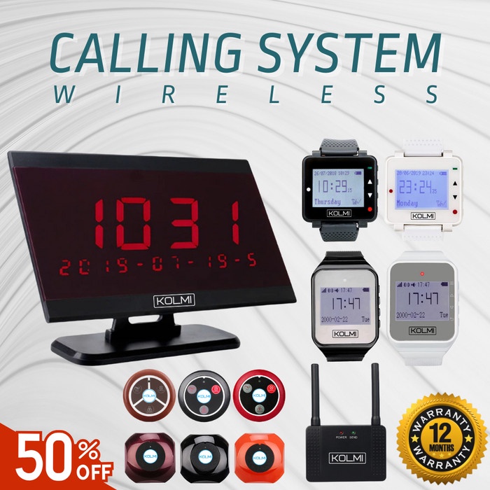RETEKESS Wireless Calling System Restaurant Pagers Portable