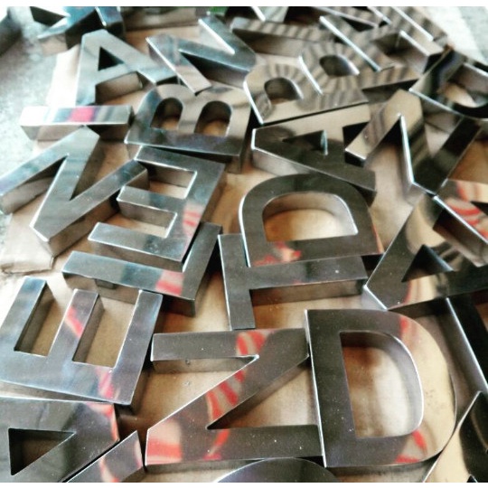 TERBARU Huruf Timbul Stainless Tinggi 30cm