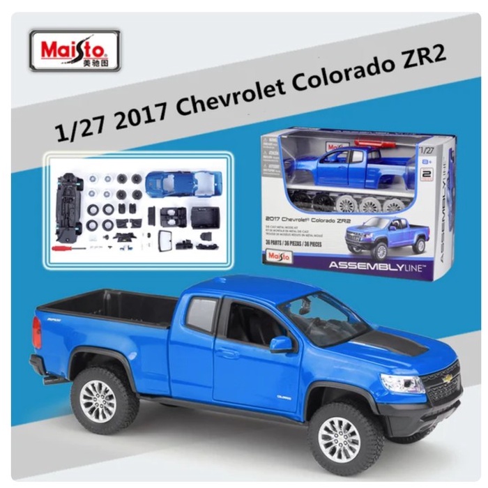 Terlaris- Maisto Diy Diecast Mobil Skala 1:24 Ukuran Besar Model Assembly Line - Original Licensed