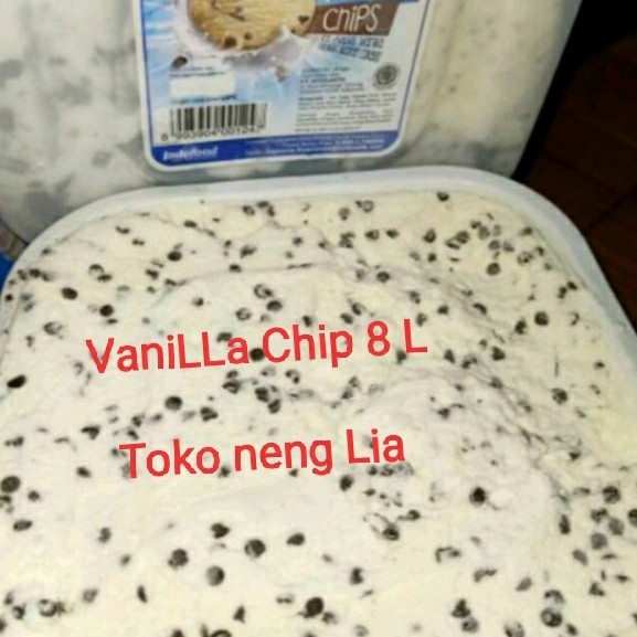

ES KRIM RASA VANILLA CHIP (8L)/ICE CREAM VANILA CHIPS 8 LITER SUPREME KODE 1047