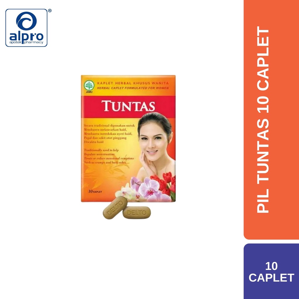 Pil Tuntas 1 Pack Isi 10 Kaplet / Memperlancar Haid / Menstruasi / Terlambat Datang Bulan