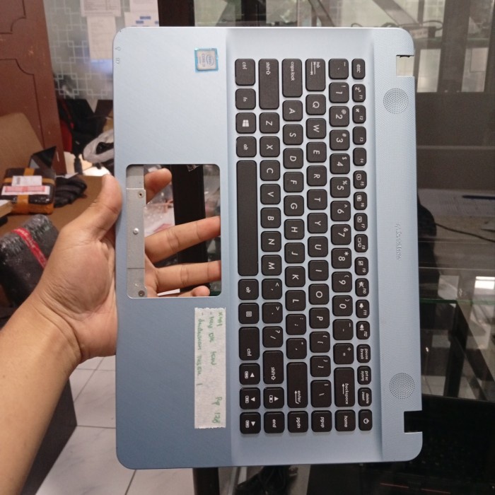 (YEV) [BIRU] Palmrest keyboard Asus X441 X441M X441N X441U X441B X441S copotan original unit normal[