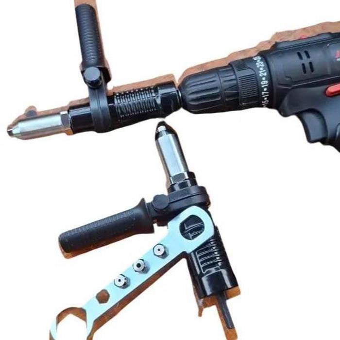 Terlaris- Konverter Bor Paku Rivet Adaptor 2.4-4.8 Mm Elektrik Tang Ripet Besi Listrik