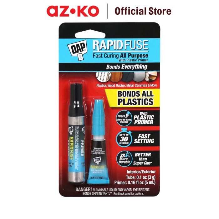 

AZKO Dap Set 2 Pcs Lem Serbaguna Rapid Fuse Tough