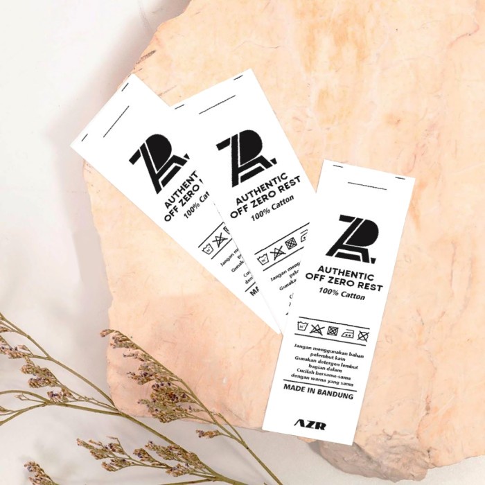 

Label Baju Tafeta/ Label Nylon Uk.2,5 x 8 cm