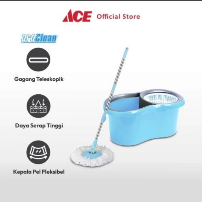 Set Alat Pel Putar Proclean Ace Hardware Spin Mop