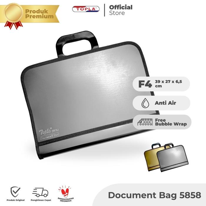 

TERBARU Topla Map Resleting Dokumen Bag 5858 Tas Dokumen Folder Berkas Kantor Anti Air AESTHETIC