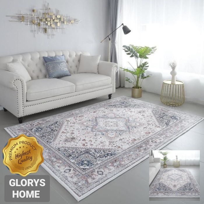 Karpet lantai ruang tamu permadani klasik motif turki