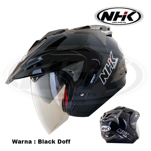Helm Nhk Godzilla Black Glossy Godzila Hitam Metalik