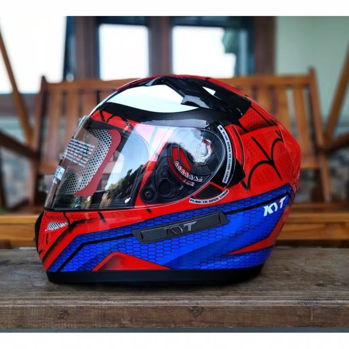 Helm Kyt K2 Rider Spiderman Red