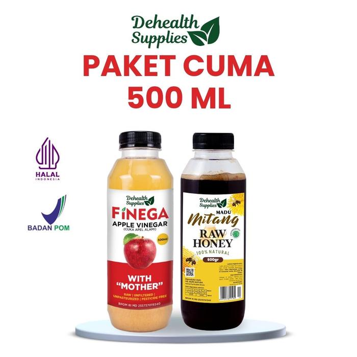 

Dehealth Supplies Cuka Apel dan Madu ( PAKET CUMA ) 500ml Kemasan Plastik