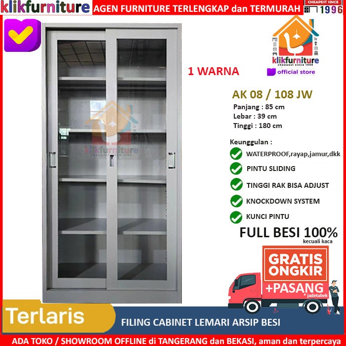

Steel Cabinet Cabinet File 2 Doors / Lemari Arsip Besi Kaca AK 08 Kode 1270