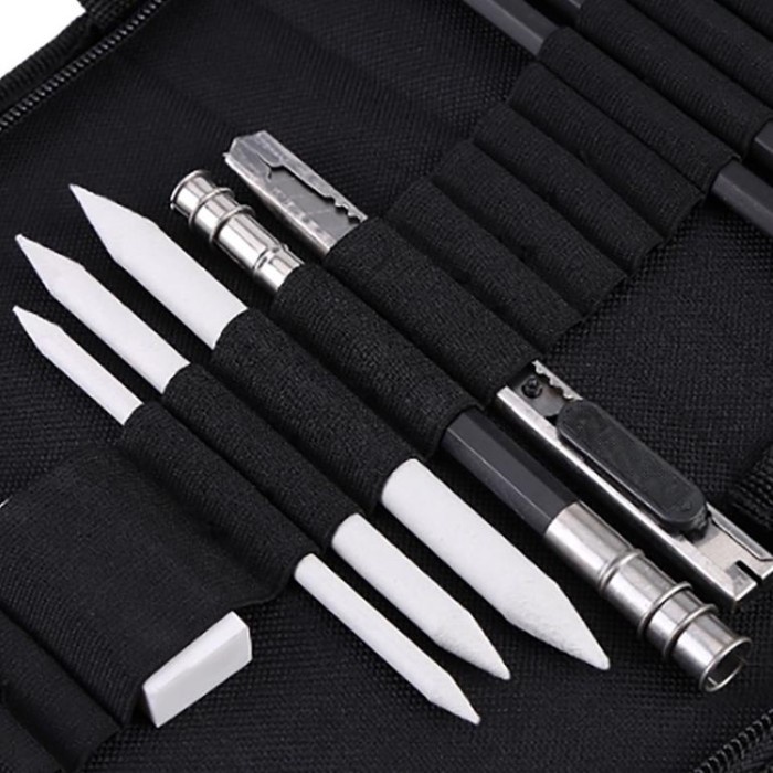 

TERPERCAYA 33PCS/SET SKETCH PENSIL PISAU PENGHAPUS DAN PENSIL GAMBAR UNTUK KEPERLUAN SEKOLAH PENCIL