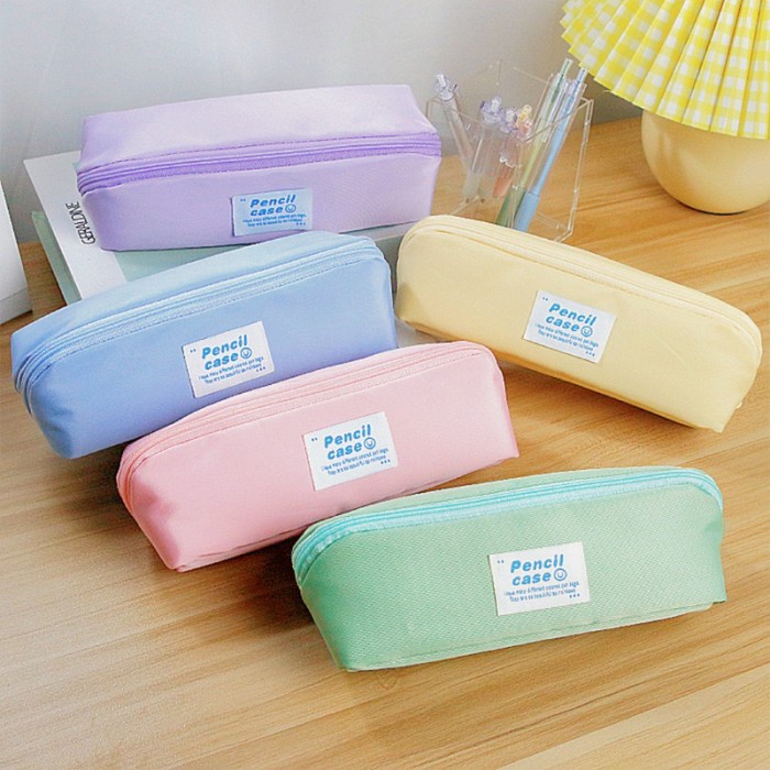 

KOMPLIT Tempat pensil polos lucu kawaii korea pencil box pensil anak sekolah