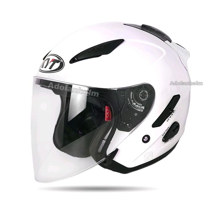 Helm Half Face Double Visor Kyt Galaxy Flat Visor