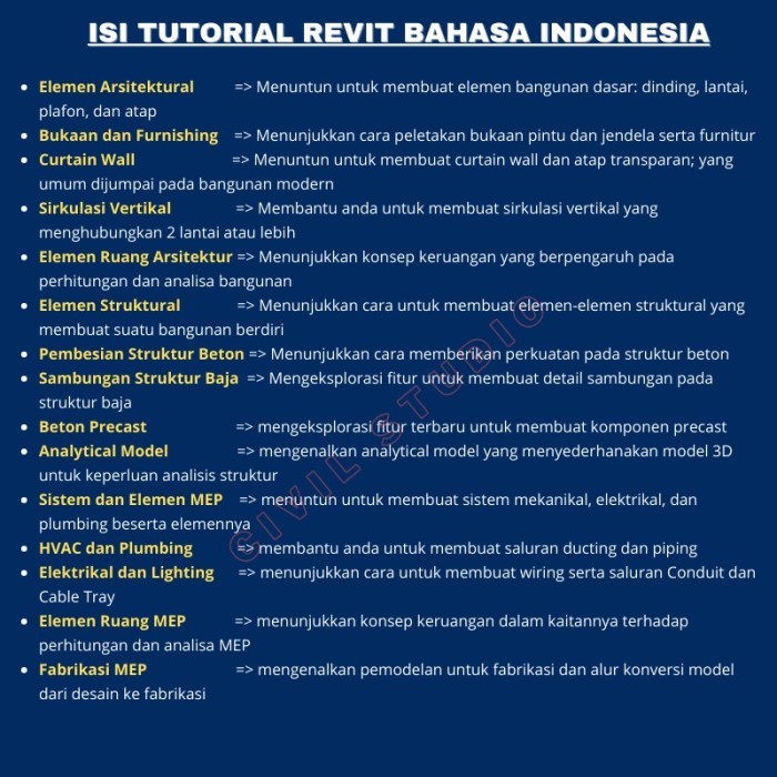 

Tutorial Revit Bahasa Indonesia Lengkap (Arsitektur-Struktur-Mep)