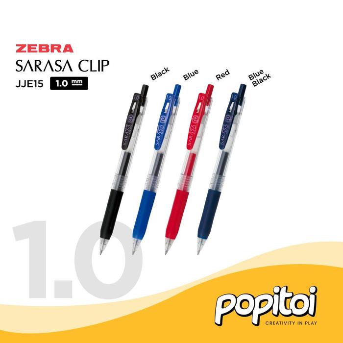 

HOT SALE! ZEBRA SARASA CLIP JJE15 Gel Pen 1.0 mm Pulpen Bolpen
