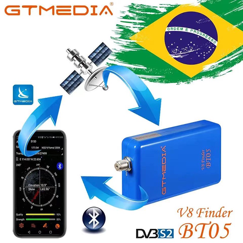 POE Satellite Finder V8 Finder BT05 DVB-S2 Bluetooth Sat-Finder Support Android IOS Decoding Digital