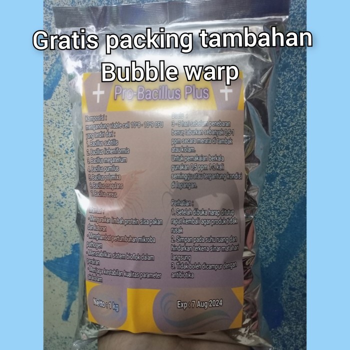 TERBARU Probiotik bacillus plus 1kg / probiotik bioflok / probiotik bacillus BISA GOSEND