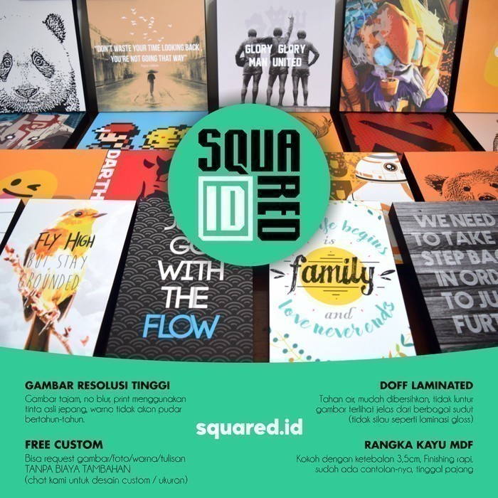 Sale Terbatas Poster Kayu Unik - Squidward Aman