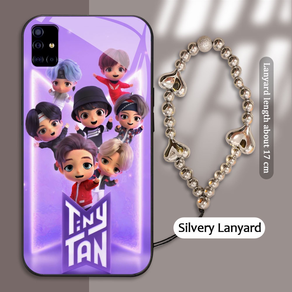 Tempered Glass case For Samsung Galaxy M40S A51 A515F A52 A52S A31 A315F A32 A33 A34 A53 A54 A73 A72