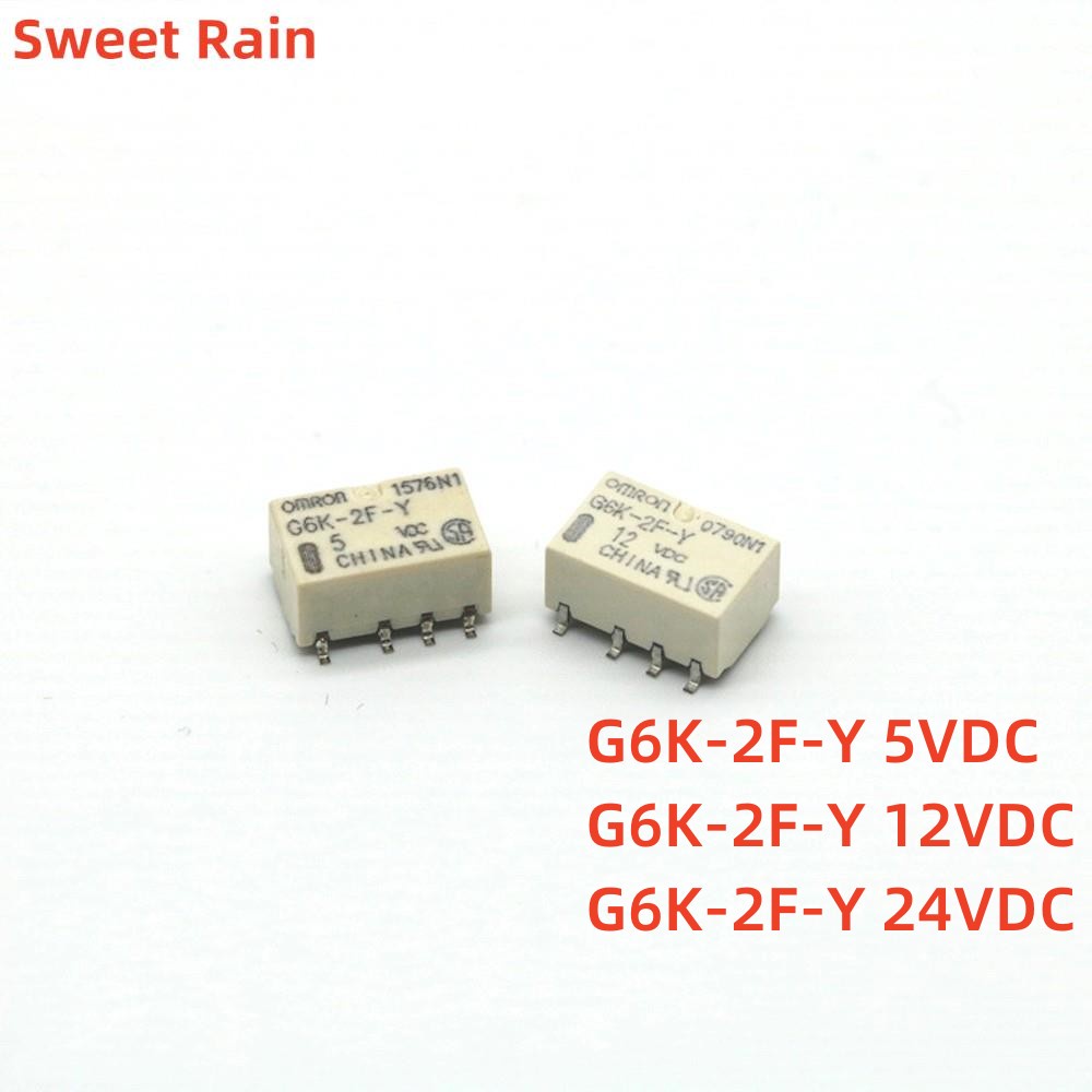 PRF 10PCS SMD G6K-2F-Y Signal Relay 8PIN for Relay DC 5V 12V 24V G6K-2F-Y 5VDC G6K-2F-Y 12VDC G6K-2F