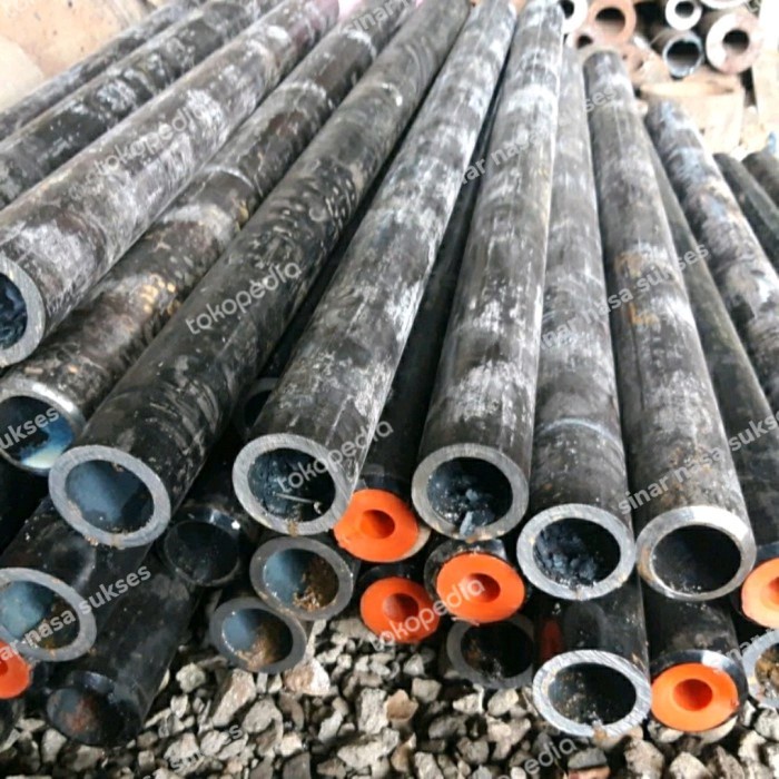 Pipa besi SCH40 ukuran 2" inchi panjang 60cm pipa carbon steel