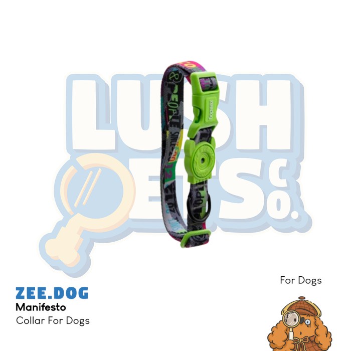 JUAL RUGI Zee.Dog Manifesto Dog Collar