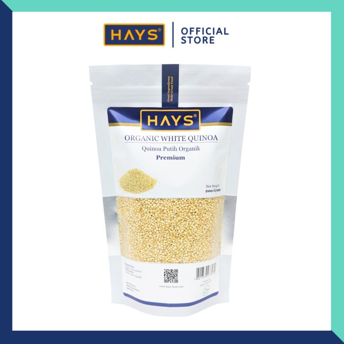 

Organic White Quinoa / Quinoa Putih Organik - HAYS