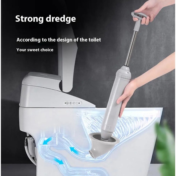 Alat Pompa Plunger Drain Buster Pendorong Penyedot Pembersih Pelancar Saluran Pipa Wastafel Closet