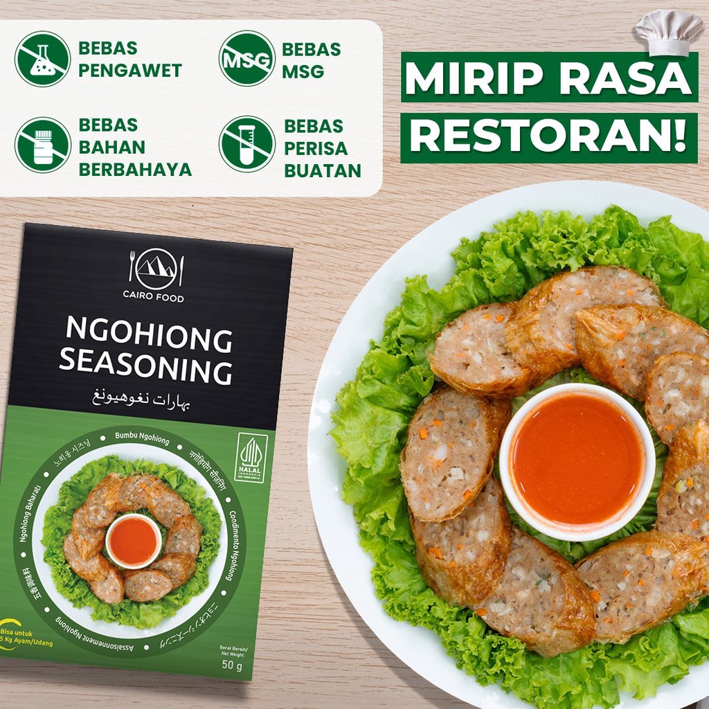 

Bumbu Ngohiong Premium Untuk Profesional - Cairo Food