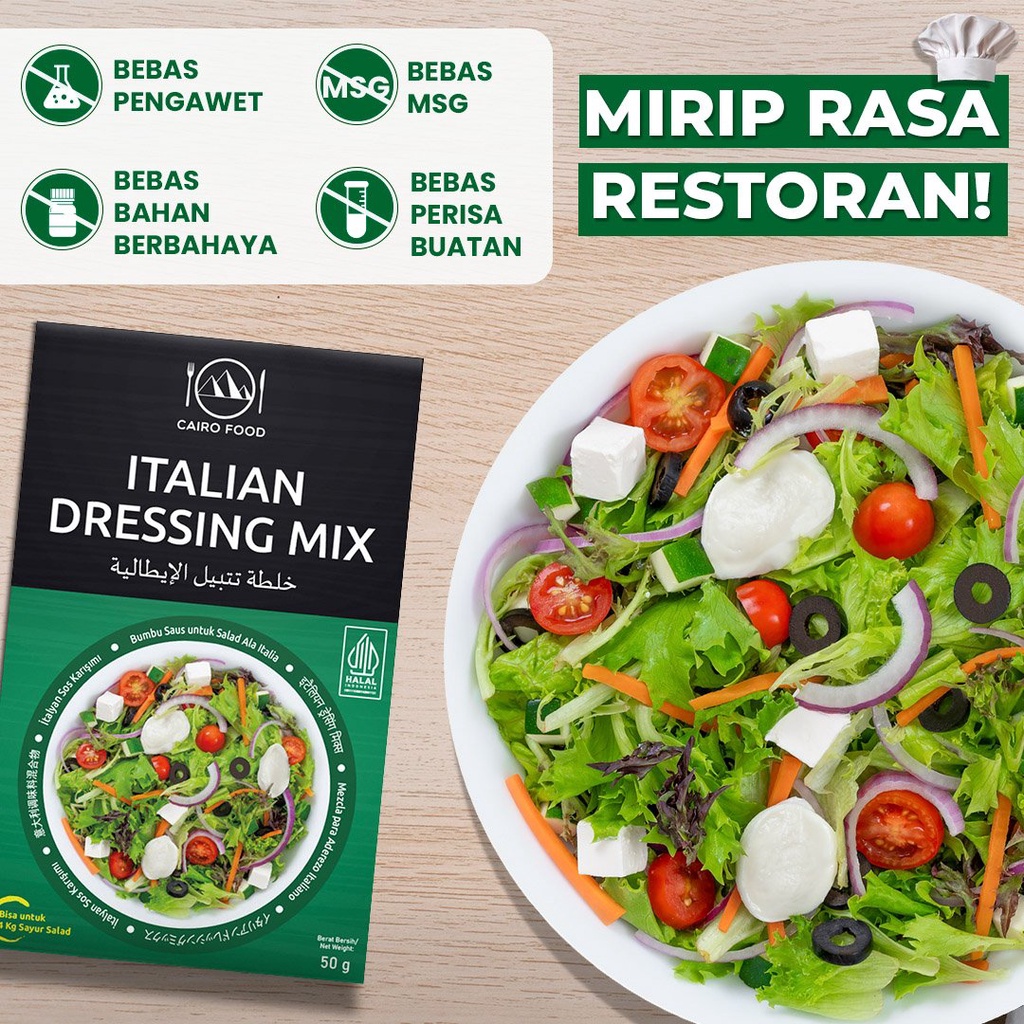

Bumbu Italian Dressing Mix Premium Untuk Profesional - Cairo Food