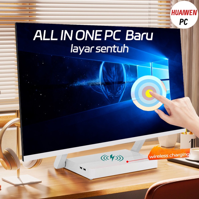 Hw [Layar Sentuh]Komputer All In One Pc Gaming Core Intel I5/I7 Ram 8G/16G Ssd 256G/512Gb/1T Desktop