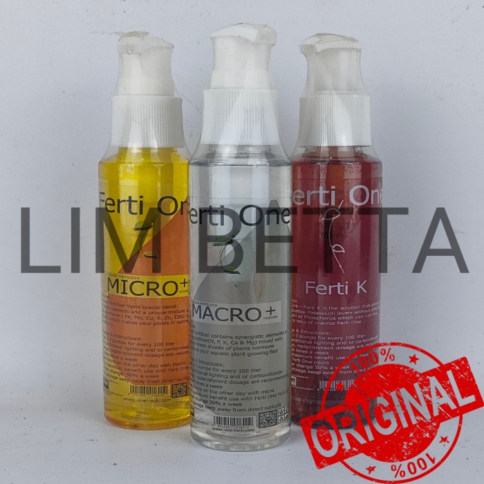 ( 3 In 1 ) Paket Pupuk Cair Ferti One / Pupuk Cair Aquarium Aquascape