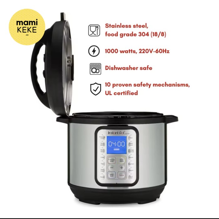 INSTANT POT DUO PLUS 9 IN 1 SMART PRESSURE COOKER MULTICOOKER
