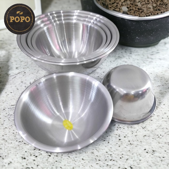 Murah Mangkok Dalam Mangkok Tebal Stainless Steel Premium